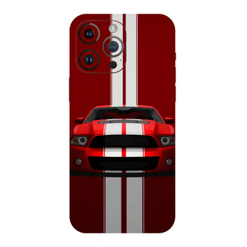 Maroon Ford Mustang Mobile Skin