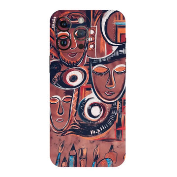Africal Abstract Art Mobile Skin