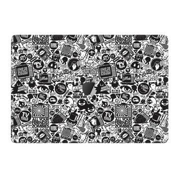 ALL YOUR FRIENDS ZOMBIES APPLE MACBOOK SKIN