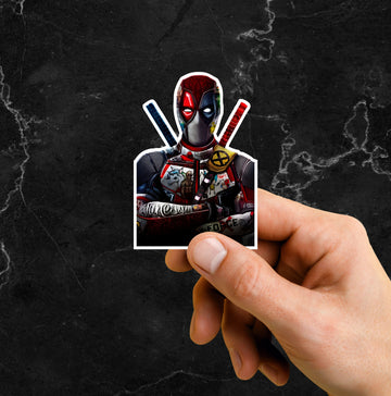 DEADPOOL SUPERHERO STICKER