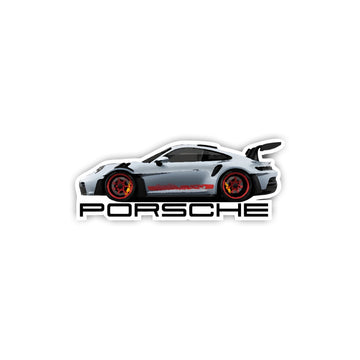 PORSCHE RACING CAR STICKER