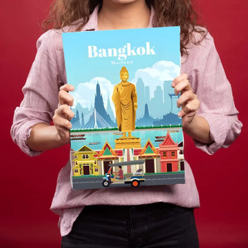 Bangkok Thailand Metal Poster