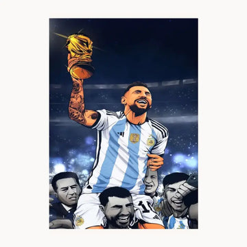 Lionel Messi Metal Poster