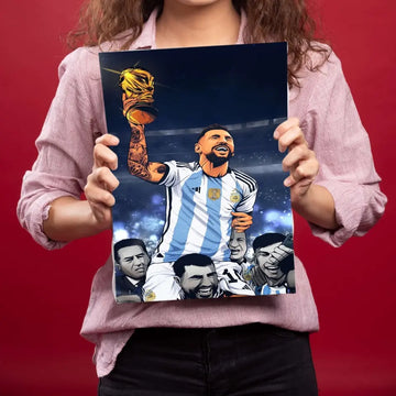 Lionel Messi Metal Poster