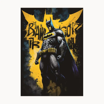 Black Batman Metal Poster
