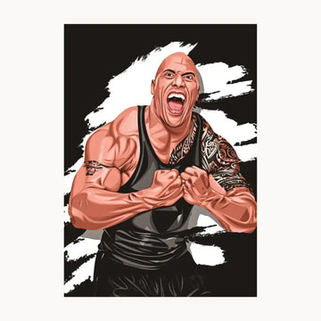 Dwayne Johnson-The Rock Metal Poster