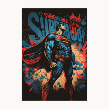 Super Hero Metal Poster