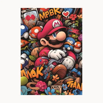 Super Mario Metal Poster