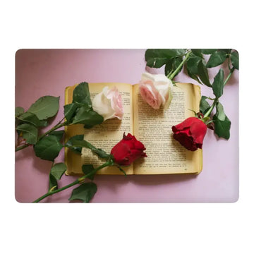 BOOK LOVE ROSE APPLE MACBOOK SKIN