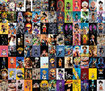 Anime Wall Collage Kit (A4 Size Wall Poster Set)